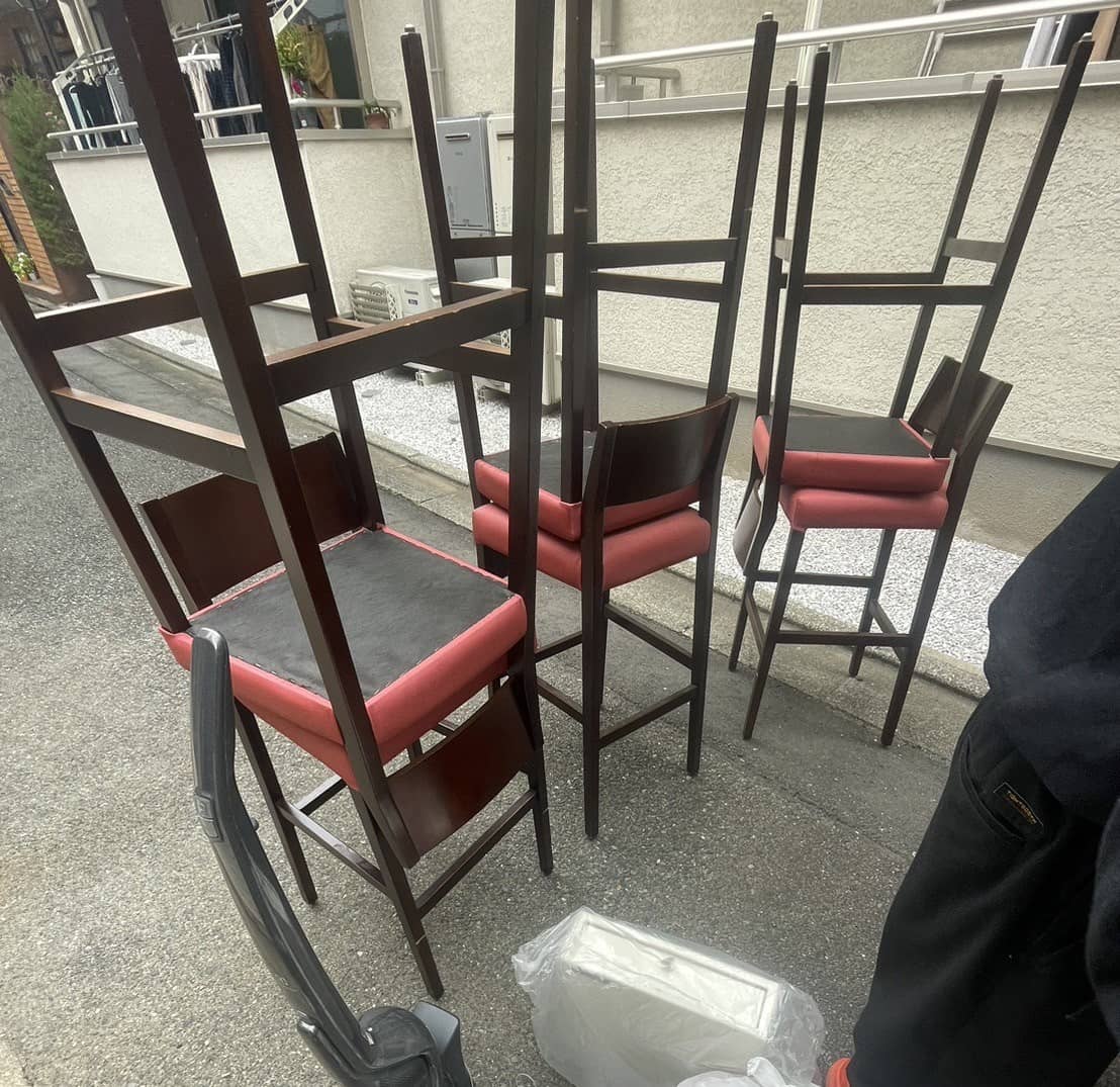 福生市での店舗什器回収